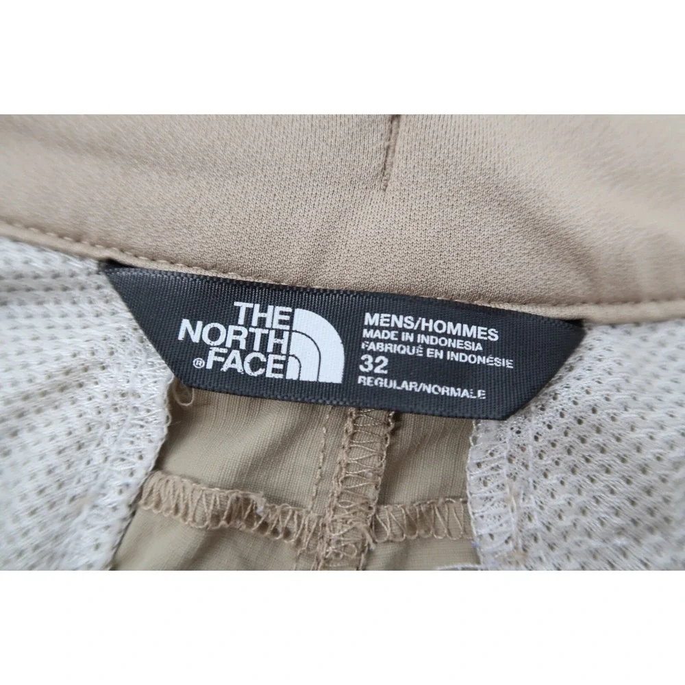 The North‎ Face Mens 32 Horizon 2.0 Ripstop Drawstring Shorts Beige Khaki Hiking